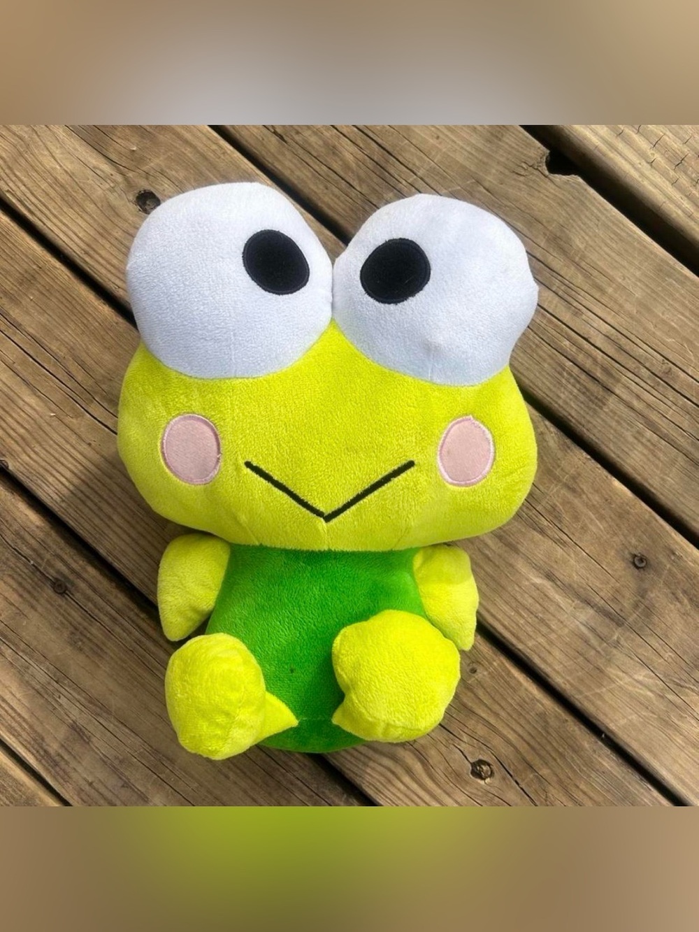 1988-2014 Keroppi Sanrio Green Frog Fiesta Stuffed Plush